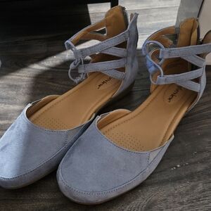 Comfortview Light Blue Flats